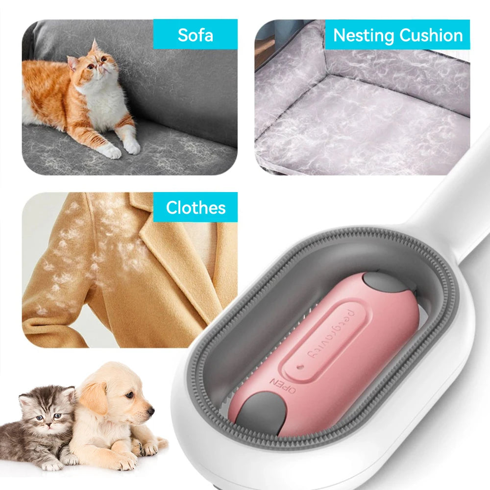 3pc Pet Hair Remover Brush Home Dust Remover Clothes Fluff Dust Catcher Cat Dog Hair Removal Brushes Pets Accessories